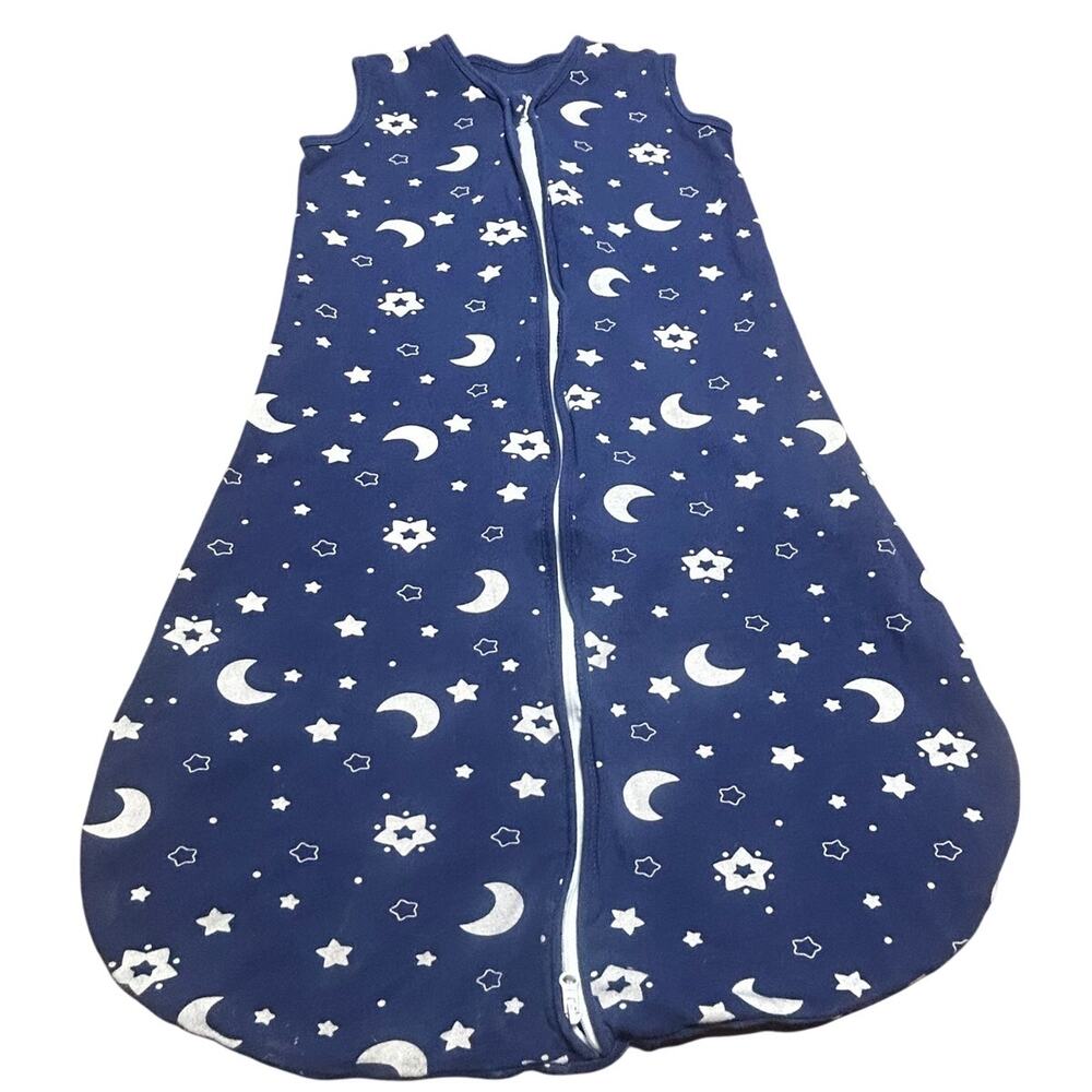 Yoofoss Baby sleepsack white moon and star pattern 6-12 mth